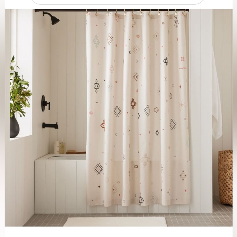 West Elm Shower Curtain